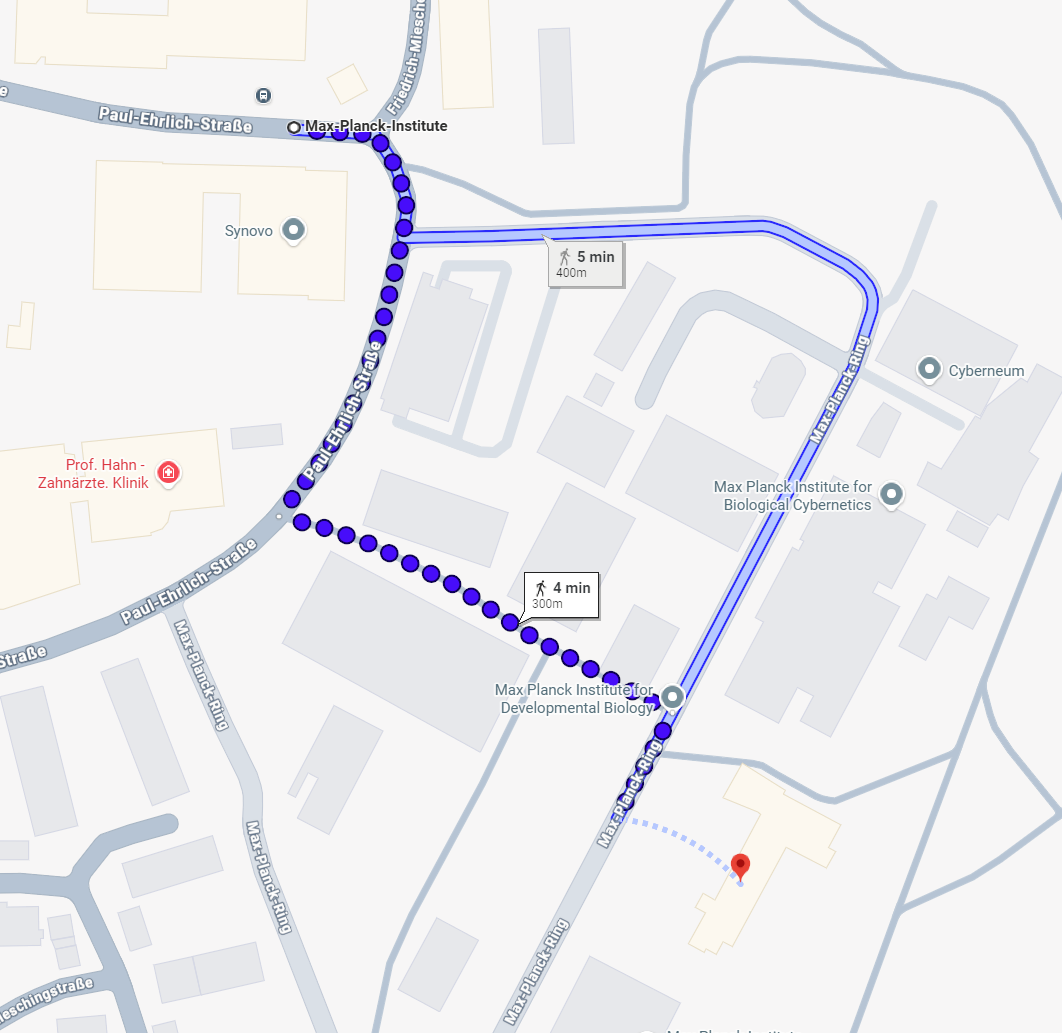 Map to venue